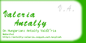 valeria antalfy business card